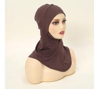 1 pezzo Accessori alla moda per abaya da donna, set di sciarpa a fascia in maglia elastica di colore unito, turbante, velo, abbigliamento da indossare sotto il cappuccio, adatto per l'inverno e l'autu