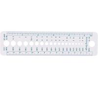 1 pezzo accessori da cucito in plastica riutilizzabili 2-10mm pollici cm righello ago per maglieria calibroLibri di moda