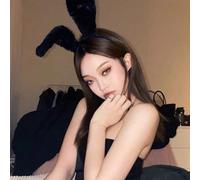 1 pezzo Accessorio per capelli carino e dolce per feste - Fascia per capelli con orecchie di coniglio in peluche, costume da coniglietta sexy, fascia per capelli, cerchietto per capelli, accessori per