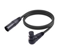 1 Pezzo Adattatore per Cavo di Prolunga per Microfono XLR, Cavo per Microfono da 90 Gradi XLR Femmina un XLR Maschio Dritto un 3 Pin 1,8 M