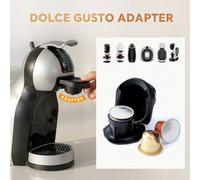 1 pezzo Adattatore riutilizzabile per capsule di caffè compatibile con i modelli Genio S/Piccolo/XS, include un cucchiaino dosatore e una spazzola per la pulizia, accessorio per macchina da caffè 1 po
