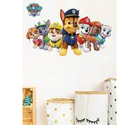 1 pezzo Adesivi murali a tema Paw Patrol, adesivi in PVC a forma di cucciolo, adesivi autoadesivi per porte in vetro, camere da letto, pareti, adesivi cartoni animati super spessi, adatti per decorazi