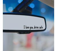 1 Pezzo Adesivi Per Auto In Vinile Creativi E Di Moda Per Interni Dell'auto, Decorazione Specchietto Retrovisore Con Testo Confezione nera da 1 pezzo,Set bianco da 1 pezzo,Confezione rosa da 1 pezzo,R