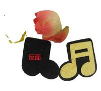 1 pezzo adesivo con note musicali, applicazione glitterata per vestiti, borsa, cappello, decorazione scarpa