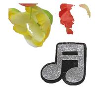1 pezzo adesivo con note musicali, applicazione glitterata per vestiti, borsa, cappello, decorazione scarpa