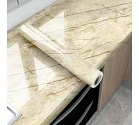 1 pezzo Adesivo da cucina in PVC, adesivo per rinnovo pareti impermeabile e anti-olio con motivo marmorizzato moderno, adesivo, decalcomania da parete, decalcomania in vinile per decorazioni domestich