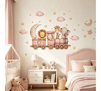 1 pezzo Adesivo da parete autoadesivo, il motivo include elefante, giraffa e leone, adatto per la decorazione della cameretta del bambino, adatto anche per il soggiorno e la camera da letto Adesivo mu