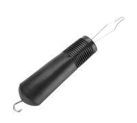 1 Pezzo Aiuto per Vestire il Gancio con Bottone, Assistente per il Gancio dei Bottoni, Adatto per Anziani, Artrite, Disabili Handicap Pulsante di Assistenza Una Sola Mano - Nero