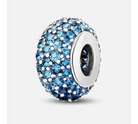 1 pezzo alla moda in argento Sterling bianco, rosa, blu, verde, viola, rosa rossa cinque file di perline distanziali charm adatto per gioielli da donna fai da te