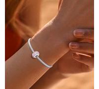 1 pezzo alla moda in argento Sterling bianco, rosa, blu, verde, viola, rosa rossa cinque file di perline distanziali charm adatto per gioielli da donna fai da te