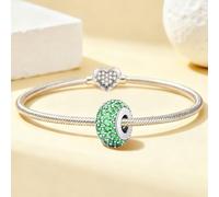1 pezzo alla moda in argento Sterling bianco, rosa, blu, verde, viola, rosa rossa cinque file di perline distanziali charm adatto per gioielli da donna fai da te
