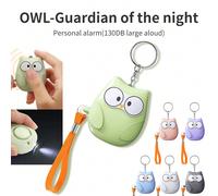 1 pezzo Allarme personale per donne 130dB, portachiavi di autodifesa con luce stroboscopica LED, dispositivo di sicurezza personale di emergenza, allarmi a catena portachiavi per anziani verde,rosa,Vi