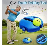 1 pezzo Allenatore da tennis con corda e palla rimbalzante, adatto per l'allenamento individuale da tennis, adatto per l'allenamento a casa/campo sportivo, corda ad alta elasticità, accessorio per l'a