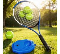 1 pezzo Allenatore da tennis con corda elastica, per l'allenamento autonomo per principianti, set di racchette da tennis √ Racchetta singola,√Base da allenamento + pallina da tennis con corda,√[Racche