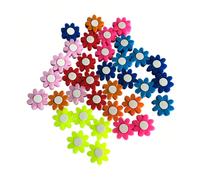 1 pezzo Ammortizzatore per racchetta da tennis a forma di fiore, cuscinetto ammortizzante confortevole, elegante e di bell'aspetto, regalo ideale per gli amanti del tennis (i colori nell'immagine veng