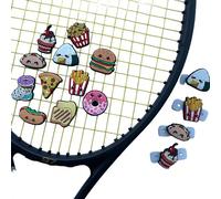 1 pezzo Ammortizzatori per racchetta da tennis a tema alimentare, assorbitori di shock esterni, design a motivi carini, delicato e di bell'aspetto, regalo ideale per gli amanti del tennis (i colori ne