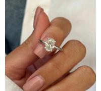 1 Pezzo Anello di fidanzamento in argento sterling 925 con scintillii, fede nuziale, anello della promessa per l'eternità, gioiello elegante, regalo per donna 7,5,9,11,6,8,10Argento 925