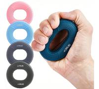 1 pezzo Anello di presa manuale, espansore carpale in silicone, allenatore portatile per dita, esercitatore di presa, fitness muscolare, espansore di presa per atleti nero,rosa,grigio,verde scuro,Ciel