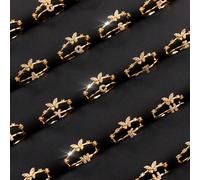 1 pezzo Anello per bambini in stile vintage con 26 lettere, regalo personalizzato ideale (Nota: a causa di diversi lotti di produzione, potrebbero esserci alcune differenze di colore; inoltre, a causa