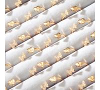 1 pezzo Anello per bambini in stile vintage con 26 lettere, regalo personalizzato ideale (Nota: a causa di diversi lotti di produzione, potrebbero esserci alcune differenze di colore; inoltre, a causa