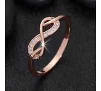 1 pezzo Anello versatile e alla moda con strass, adatto come regalo per la Festa della Mamma, il compleanno, San Valentino per la madre 7,9,11,13,6,8,10,12Rame