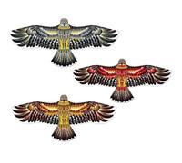 1 pezzo aquilone volante con emulazione aquila colorata, repellente per uccelli per cortile da giardino, falco aquilone per guidare gli uccelli, spaventando gli aquiloni