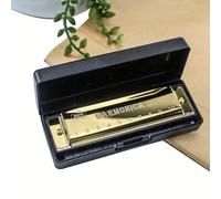 1 pezzo Armonica a bocca professionale in metallo a 10 fori, adatta per principianti, mini strumento, plettri per chitarra, armonica rotonda, armonica, strumento musicale, clarinetto, armonica, clarin