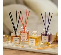 1 pezzo Aromaterapia romantica, Diffusore a bastoncini di essenze da 50ml, Fragranza di lavanda, pesca e legno di aloe, Deodorante per ambienti per casa e ufficio, Idea regalo di aromaterapia per la t