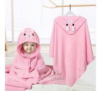 1 pezzo Asciugamano da bagno per bambini con cappuccio poncho a tema cartone animato, asciugamano da bagno per neonati altamente assorbente e super morbido 80*80 cmFumettoPoliestere