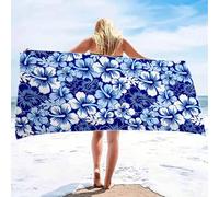 1 pezzo Asciugamano da spiaggia oversize, extra large, super assorbente, ideale per la spiaggia, adatto per bambini, uomini, donne, ragazzi, ragazze, antivento, con protezione UV, per spiaggia, feste,