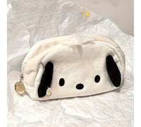 1 pezzo Astuccio portamatite con cerniera grande a forma di Pochacco/Cinnamon Dog | Design in morbido peluche, materiale in tessuto durevole, adatto per scuola, ufficio e conservazione di forniture e 