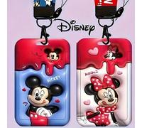 1 pezzo autentico Disney porta tessere identificative da lavoro cordino porta tessere di accesso scolastico porta tessere autobus e metropolitana porta tessere ristorante porta tessere lavoro distinti