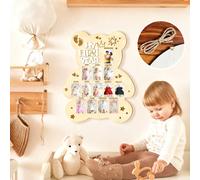 1 pezzo - Bacheca fotografica per il primo anno del bambino, bacheca per la prima festa di compleanno, registro della crescita del bambino, ricordo della crescita, memoriale, storia di accompagnamento