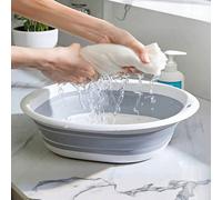 1 pezzo Bacinella pieghevole portatile, bacinella da viaggio per esterni, bacinella pieghevole multifunzione, bacinella per lavanderia domestica, secchio, contenitore per acqua, bacinella per lavare f