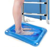 1 pezzo Bacino portatile e pieghevole per la pulizia della piscina, accessorio essenziale per piscine fuori terra, utilizzato per la pulizia pre-nuoto, bacino per il pediluvio 1 pompa ad aria,Taglia S