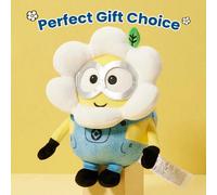 1 pezzo Bambola di peluche di Minion floreale da 9 pollici | Restauro della forma classica IP + artigianato anti-sfilacciamento, un must per i prodotti cinematografici e le collezioni di fan Tagli Uni