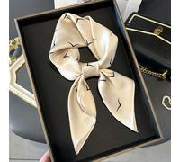 1 pezzo Bandana in seta di raso da 70cm con stampa di gabbiani, multifunzionale come accessorio di testa per primavera ed estate, ideale per impreziosire il tuo look Poliestere