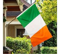 1 Pezzo Bandiera Della Repubblica D'irlanda Stampata Su Entrambi I Lati, Vibrante E Resistente - Tela Anti-sbiadimento Con Occhielli In Ottone E Cucitura A Doppia Linea - Decorazione Di Casa E Giardin