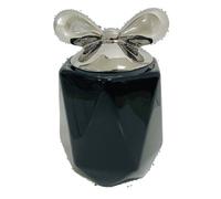 1 Pezzo Barattolo da Cucina in Porcellana con Fiocco Nero e Argento 1100 ml