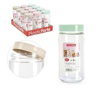 1 Pezzo Barattolo da Cucina Multiuso in Plastica Montecarlo 550 ml 3 Colori