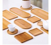 1 pezzo Base mosaico vuota in bambù per sottobicchieri, vassoio base grezzo per bicchieri, vasi, piatti opera d''arte (rotondo, quadrato, ovale, rettangolare, piastrelle non incluse), per piante in va