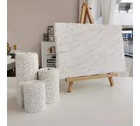 1 pezzo Benda di gesso fai-da-te, versione base bianca. Facile da tagliare | Si ammorbidisce quando è bagnato, si modella rapidamente | Adatto per la realizzazione di maschere/piccole sculture/decoraz