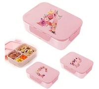 1 pezzo Bento Box a tenuta stagna con posate, contenitore per il pranzo quadrato portatile con scomparti, adatto per microonde, 3 scomparti, contenitore per il pranzo per scuola, lavoro, attività all'