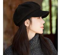 1 pezzo Berretto a quattro punte per autunno/inverno, cappello coreano versatile che valorizza il viso, adatto per circonferenze craniche grandi, cappello da artista Tagli UnicaColore unicoAcrilica