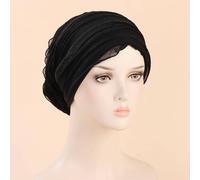 1 pezzo Berretto slouchy da donna decorato con pieghe solide, classico copricapo avvolgente a prova di vento per essere indossato come un turbante o copricapo Tagli UnicaColore unicoPoliestere