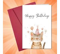 1 pezzo, Biglietto d'auguri per compleanno divertente con busta, 12,5cm*17,5cm, Simpatica scritta "Ti auguro un compleanno favoloso", perfetto per donne, mamme, figlie, nonne, nipoti, biglietto di com