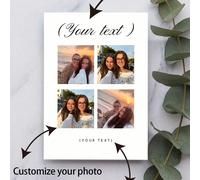 1 pezzo Biglietto di auguri personalizzato, personalizzabile con foto di coppia, design e testo creativo per coppia, adatto per compleanno, anniversario, regalo speciale per coppia, ritorno a scuola p