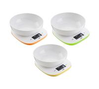 1 Pezzo Bilancia da Cucina Digitale con Ciotola Max 5 kg 3 Colori