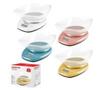 1 Pezzo Bilancia da Cucina Digitale con Ciotola Pop 5 Kg 4 Colori