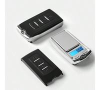 1 pezzo Bilancia digitale tascabile portatile, precisione 200g/0,01g, adatta per gioielli e alimenti, mini bilancia elettronica con design a portachiavi, batteria non inclusa 100 g/0,01 g,200 g/0,01 g